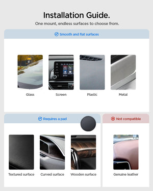 One-click vacuum suction feature of Spigen STIK STK100