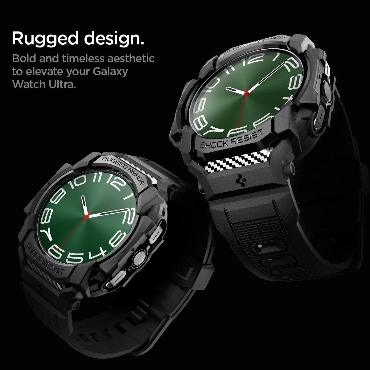 Spigen Galaxy Watch Ultra 47mm (2025/2024) Case + Case Rugged Armor Pro view 13