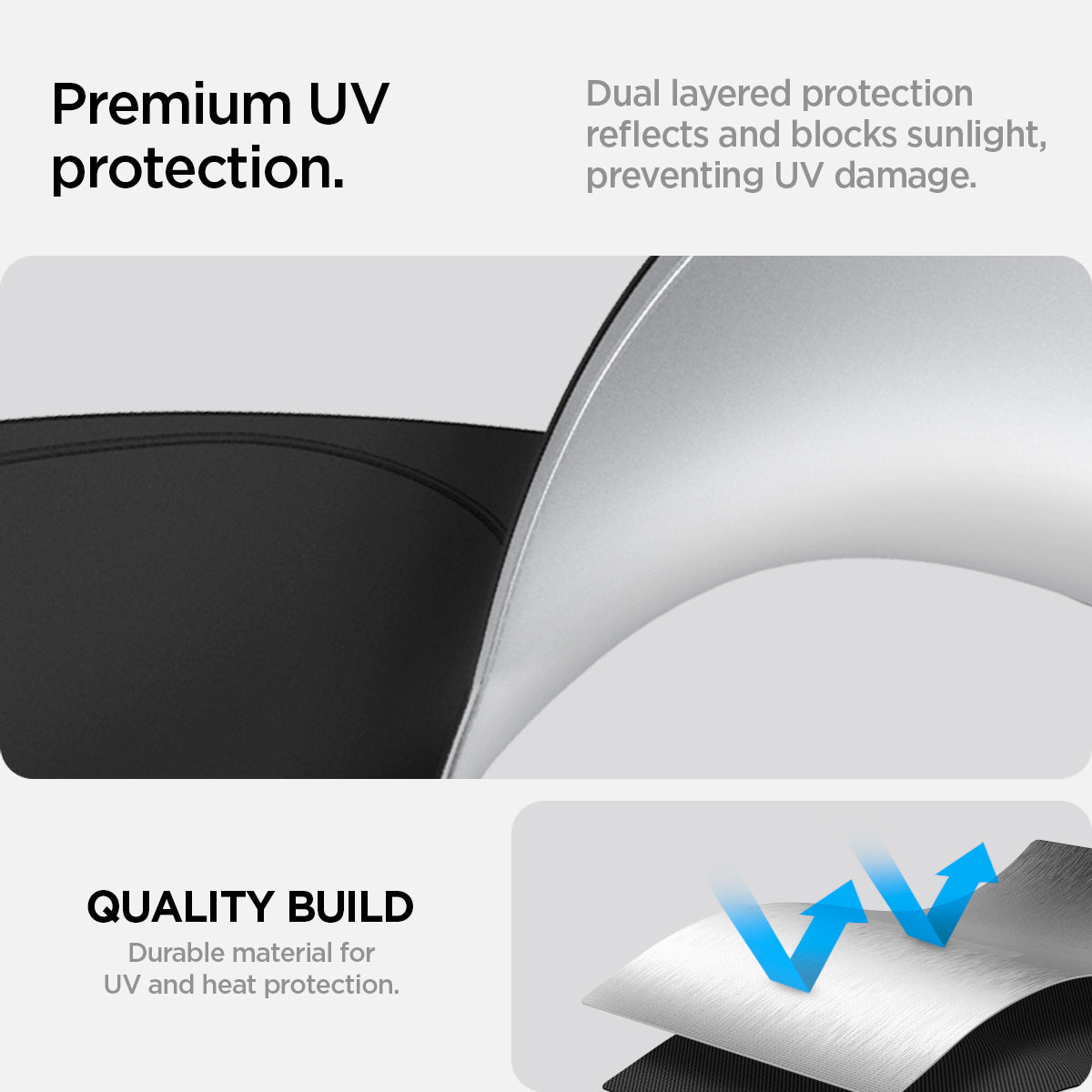 Spigen Tesla Model 3 / Model Y CryoShade Windshield Sunshade – official detail 5