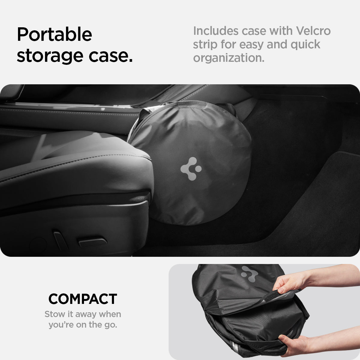 Spigen Tesla Model 3 / Model Y CryoShade Windshield Sunshade – official detail 6