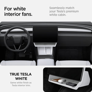 White interior styling of Spigen TO227H Tesla organizer