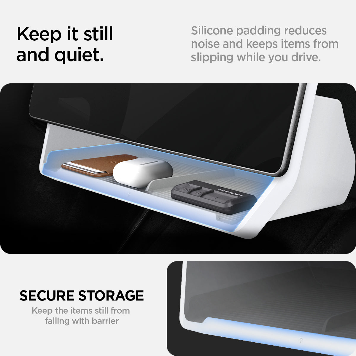 Quiet stable contact design of Spigen TO227H organizer