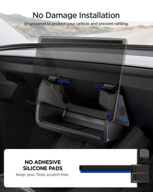 Spigen Tesla Model Y Juniper / Model 3 Highland Hidden Under-Screen Organizer – TO227JH — fit, construction or installation view 12