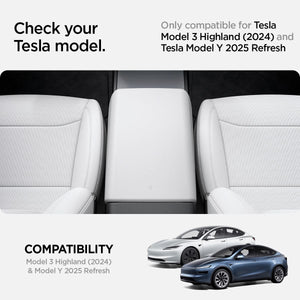 Spigen Tesla Model 3 Highland / Model Y Juniper Armrest Cover – White official detail 3