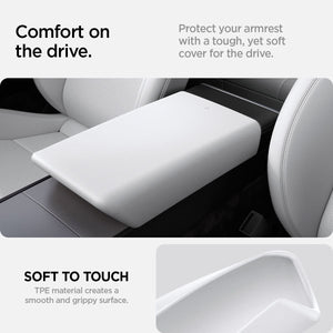 Spigen Tesla Model 3 Highland / Model Y Juniper Armrest Cover – White official detail 4