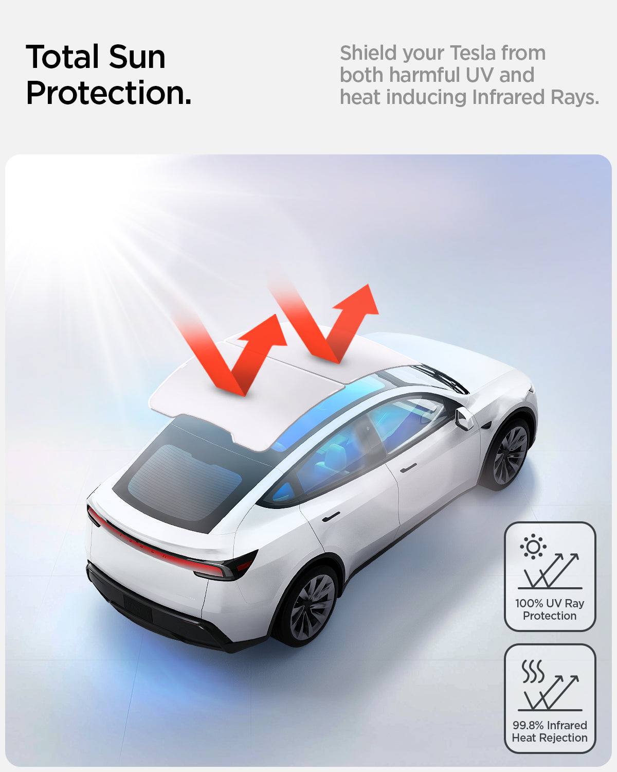Spigen TO261YJ Tesla Model Y Juniper CryoShade feature and installation view 10