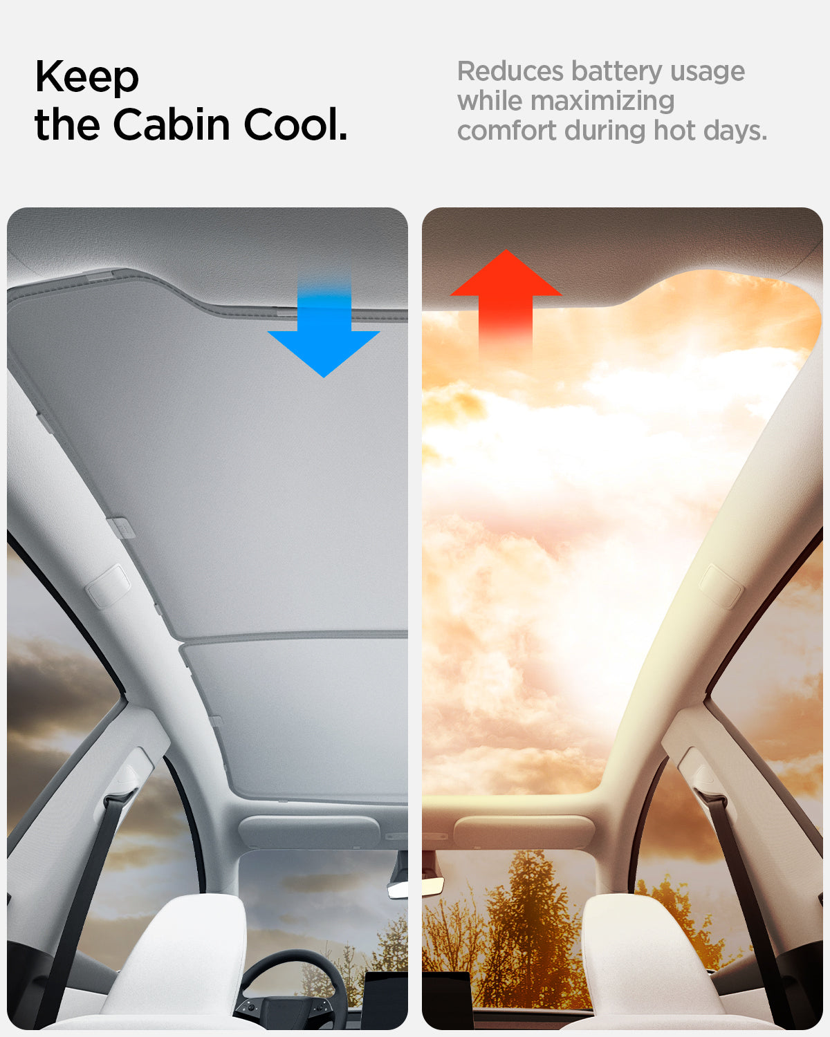 Spigen TO261YJ Tesla Model Y Juniper CryoShade feature and installation view 6