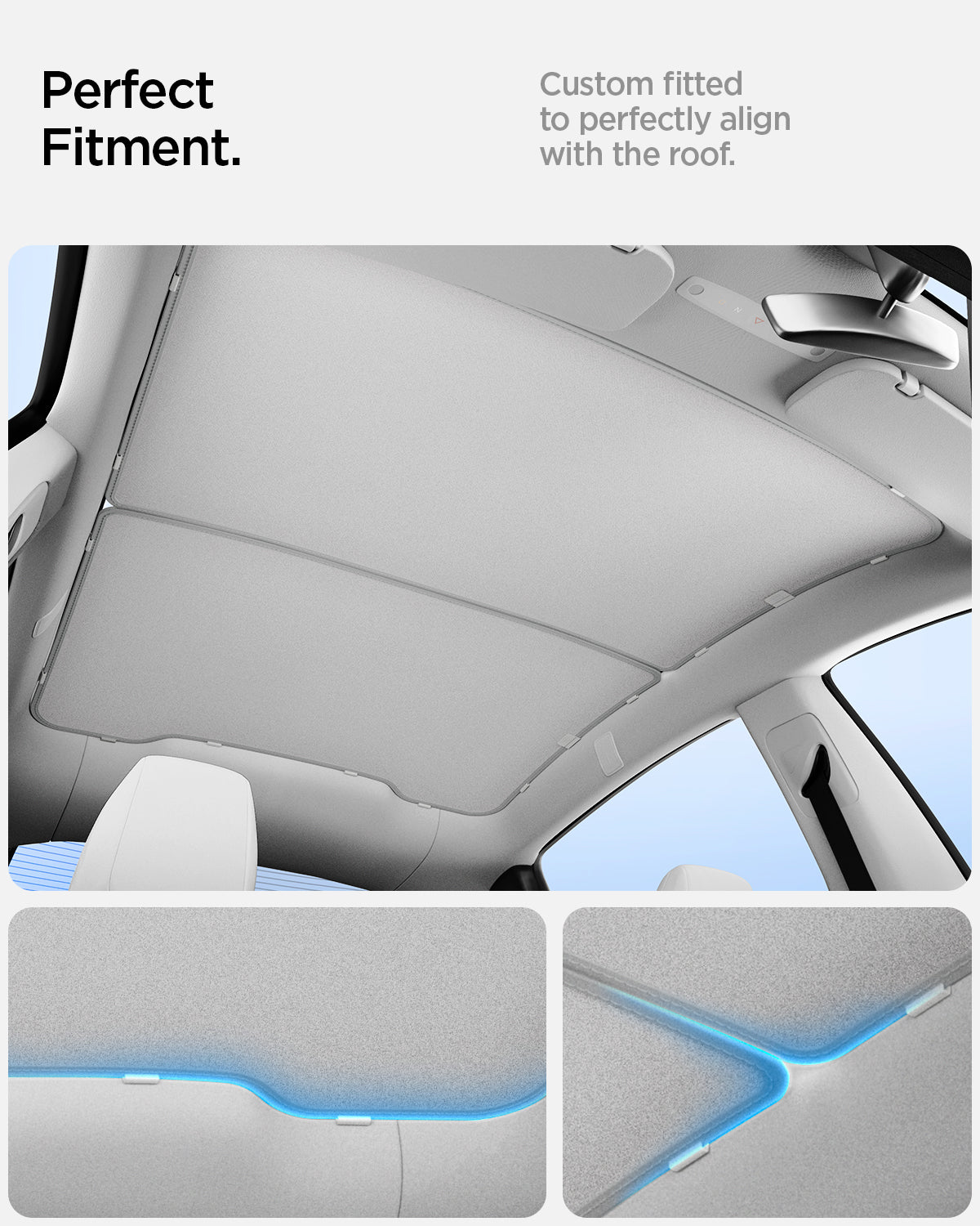 Spigen TO261YJ Tesla Model Y Juniper CryoShade feature and installation view 5