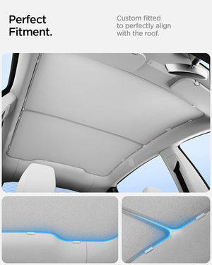 Spigen TO261YJ Tesla Model Y Juniper CryoShade feature and installation view 5