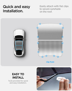 Spigen TO261YJ Tesla Model Y Juniper CryoShade feature and installation view 8