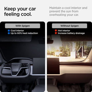 Spigen Tesla Model S CryoShade Windshield Sunshade – official detail 5
