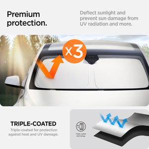 Spigen Tesla Model S CryoShade Windshield Sunshade – official detail 6