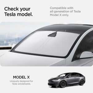 Spigen Tesla Model X CryoShade Windshield Sunshade – official detail 6