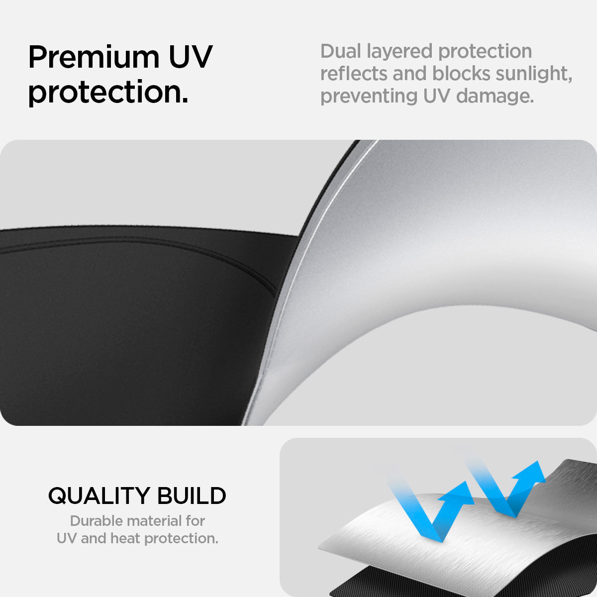 Spigen Tesla Model X CryoShade Windshield Sunshade – official detail 8