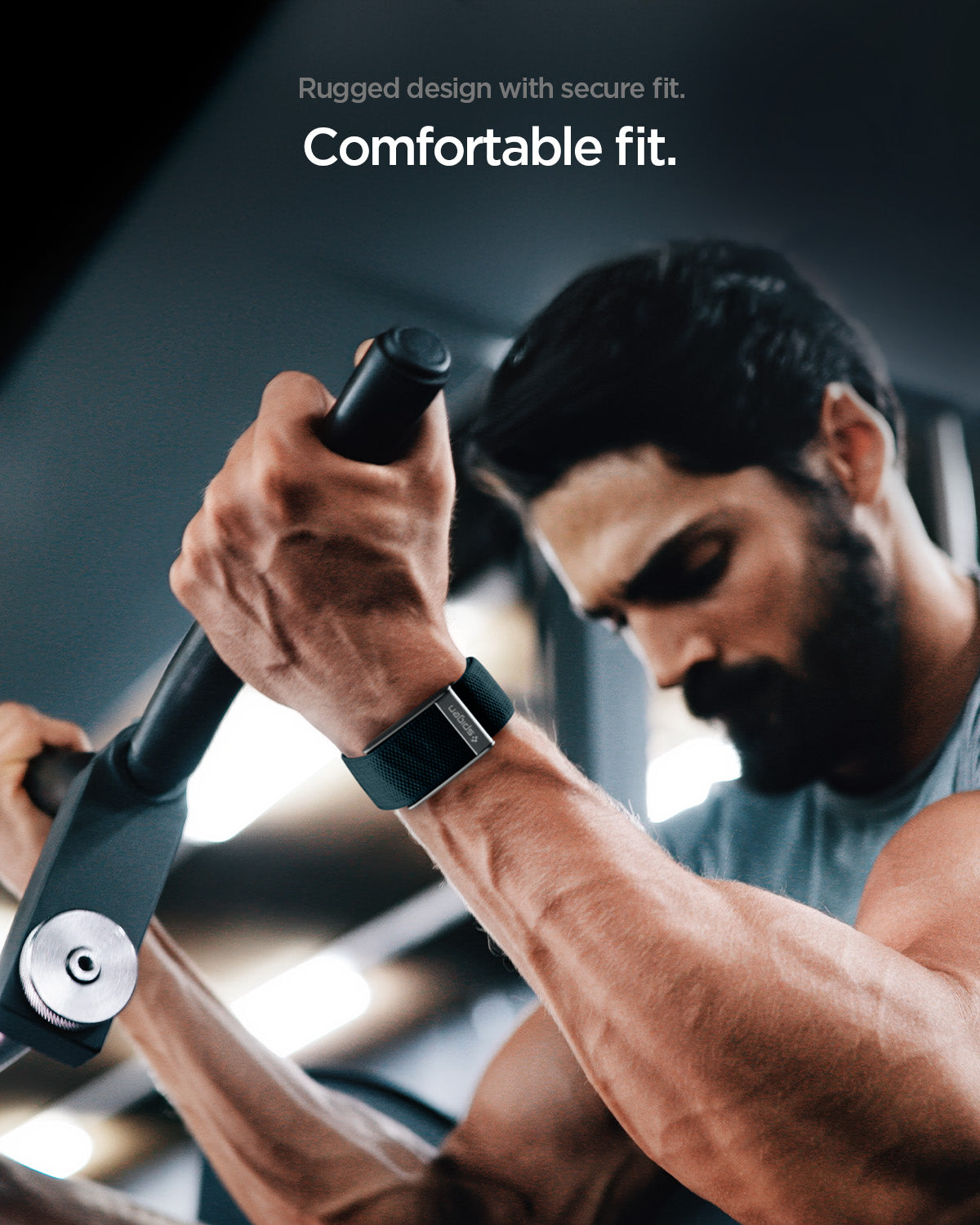 Spigen WHOOP 5.0 Replacement Band – WBF3 — Black, fit, construction or use view 11