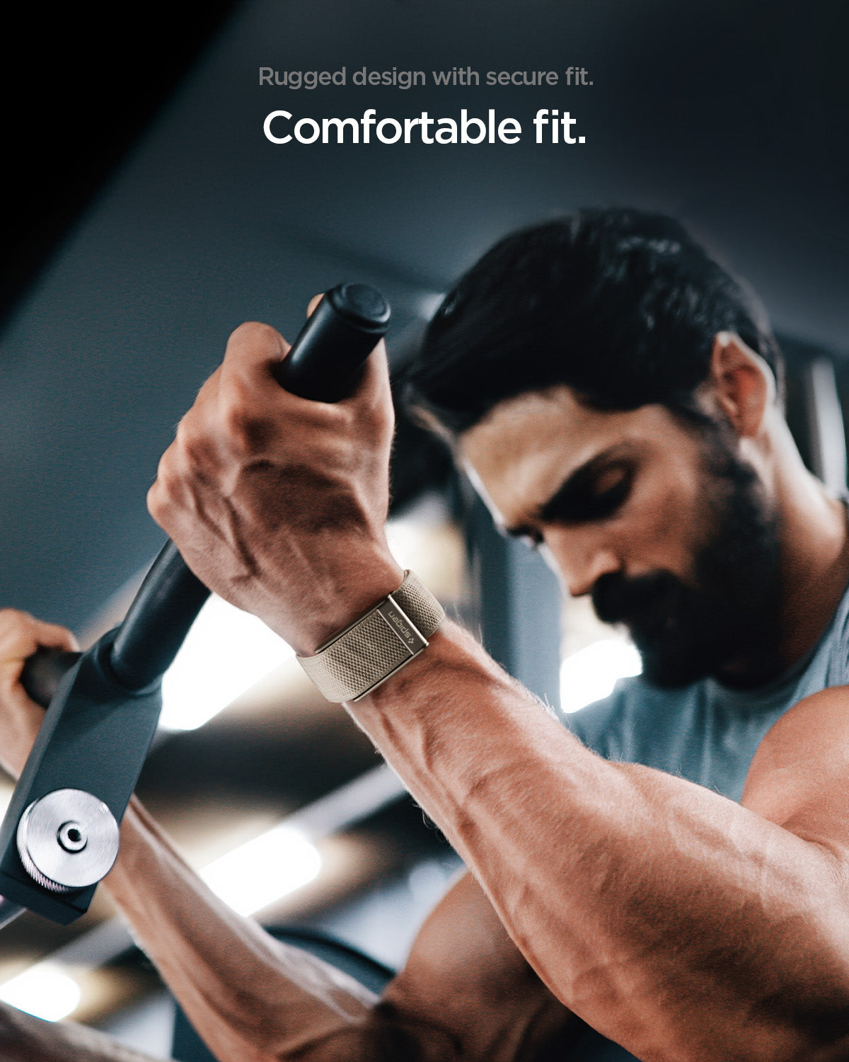 Spigen WHOOP 5.0 Replacement Band – WBF3 — Starlight, fit, construction or use view 27