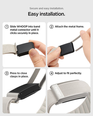 Spigen WHOOP 5.0 Replacement Band – WBF3 — Starlight, fit, construction or use view 28