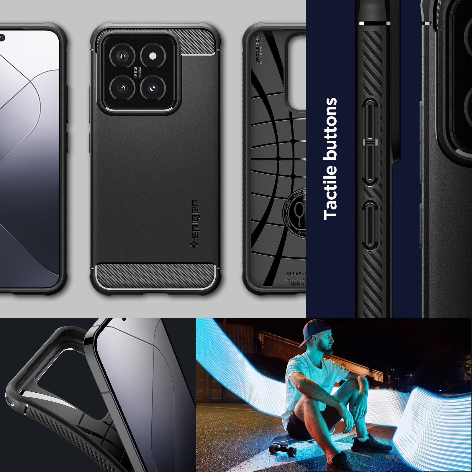 Spigen Xiaomi 14 Case Rugged Armor view 17