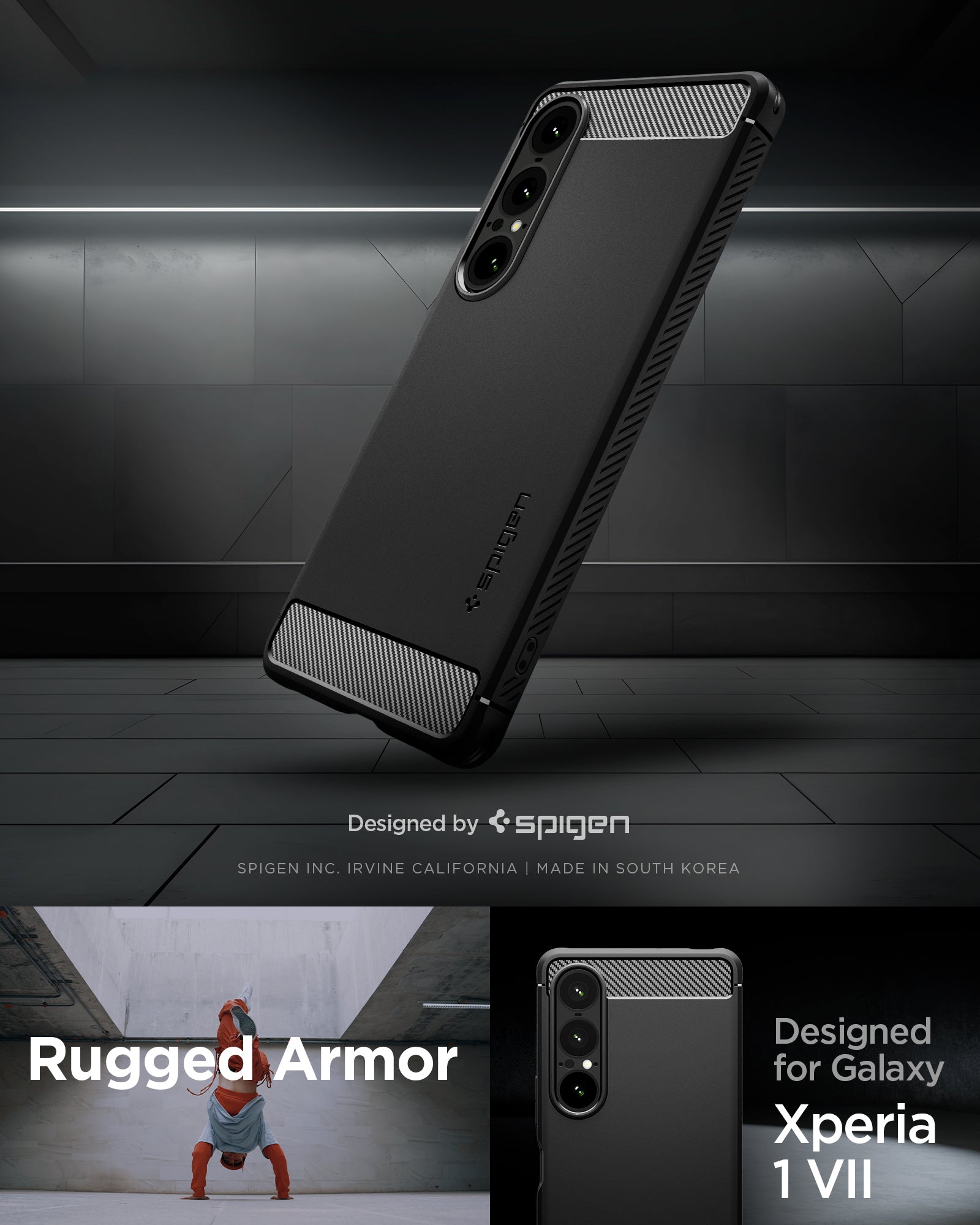 Spigen Xperia 1 VII Case Rugged Armor view 3