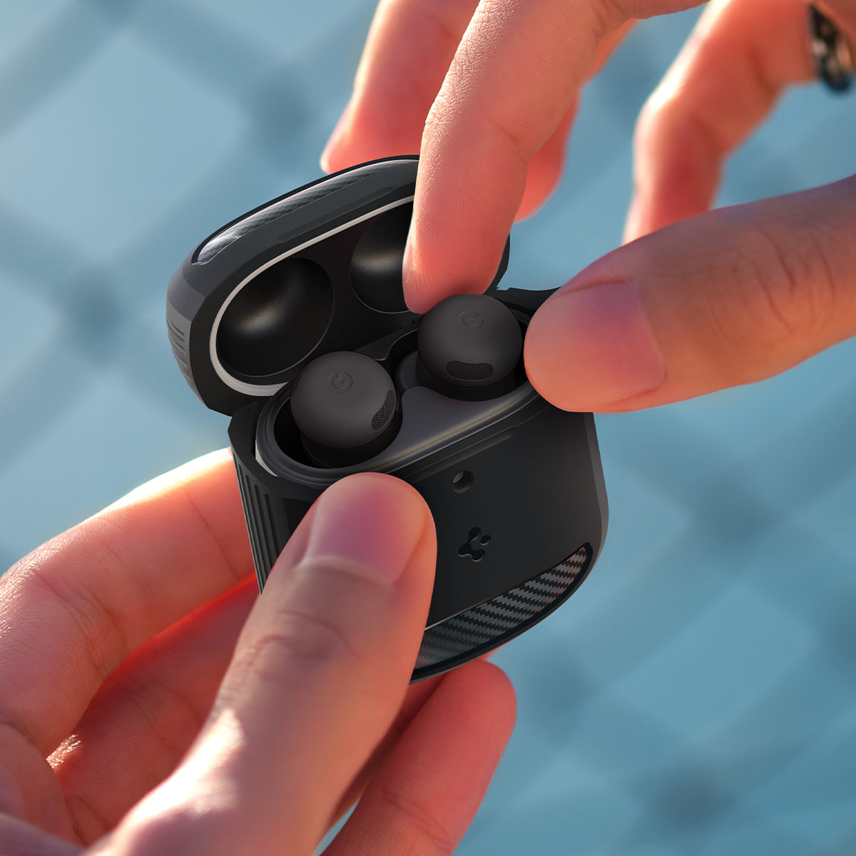 Spigen Pixel Buds Pro 2/1 Case Rugged Armor view 17