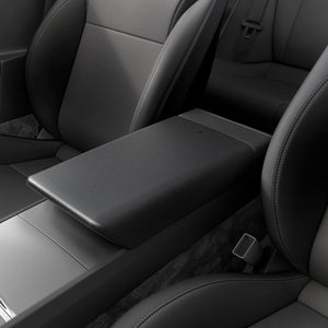 Spigen Tesla Model Y Juniper and Model 3 Highland armrest cover black