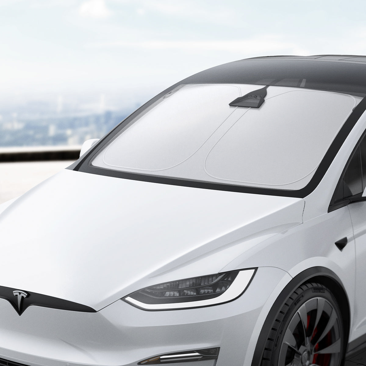 Spigen Tesla Model X CryoShade Windshield Sunshade – official detail 5