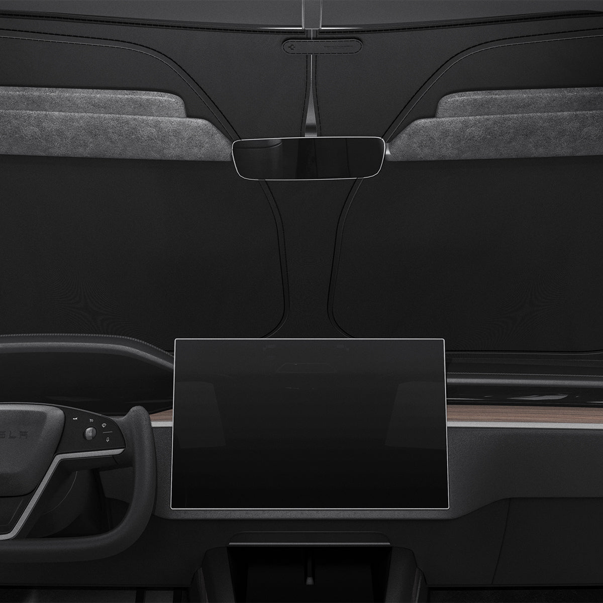 Spigen Tesla Model X CryoShade Windshield Sunshade – official detail 4