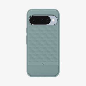 ACS09709 - Pixel 10 Pixel 10 Pro in sage green showing the back