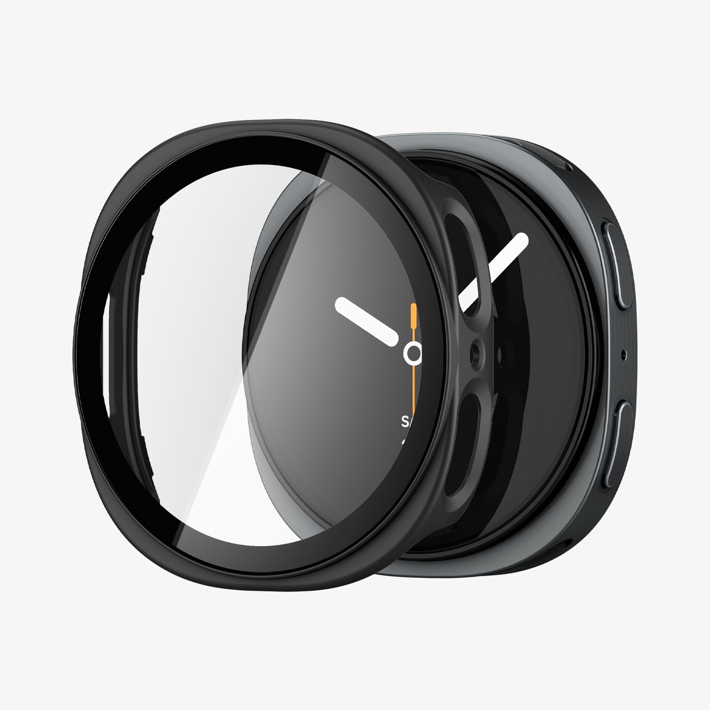 Thin Fit 360 black case and glass assembly for Galaxy Watch 44mm