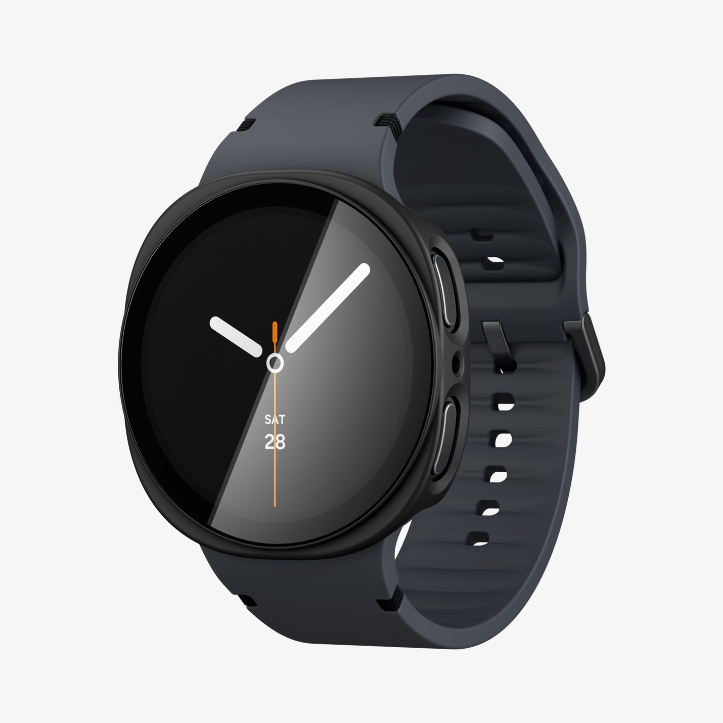 Spigen Thin Fit 360 case on Galaxy Watch 9 40mm in Black