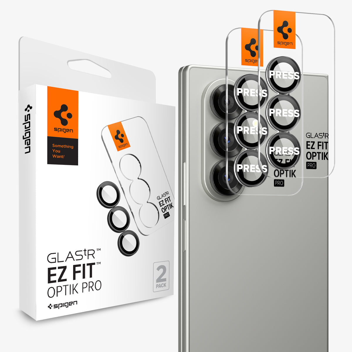 Spigen Galaxy Z Fold 8 Ultra Camera Lens Protector Glas.tR EZ Fit Optik Pro - Black - image 1