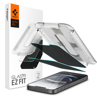 Spigen iPhone 17e / 16e / 14 / 13 / 13 Pro Screen Protector GLAS.tR EZ Fit Privacy