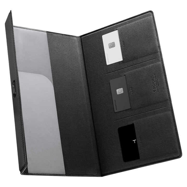 Spigen Car Registration & Insurance Holder – Slim Document Wallet for Tesla Model 3/Y/S/X & Cybertruck