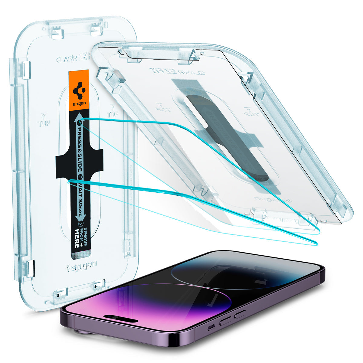 Spigen iPhone 14 Pro Max / 14 Pro Screen Protector GLAS.tR EZ Fit | Sensor Protected