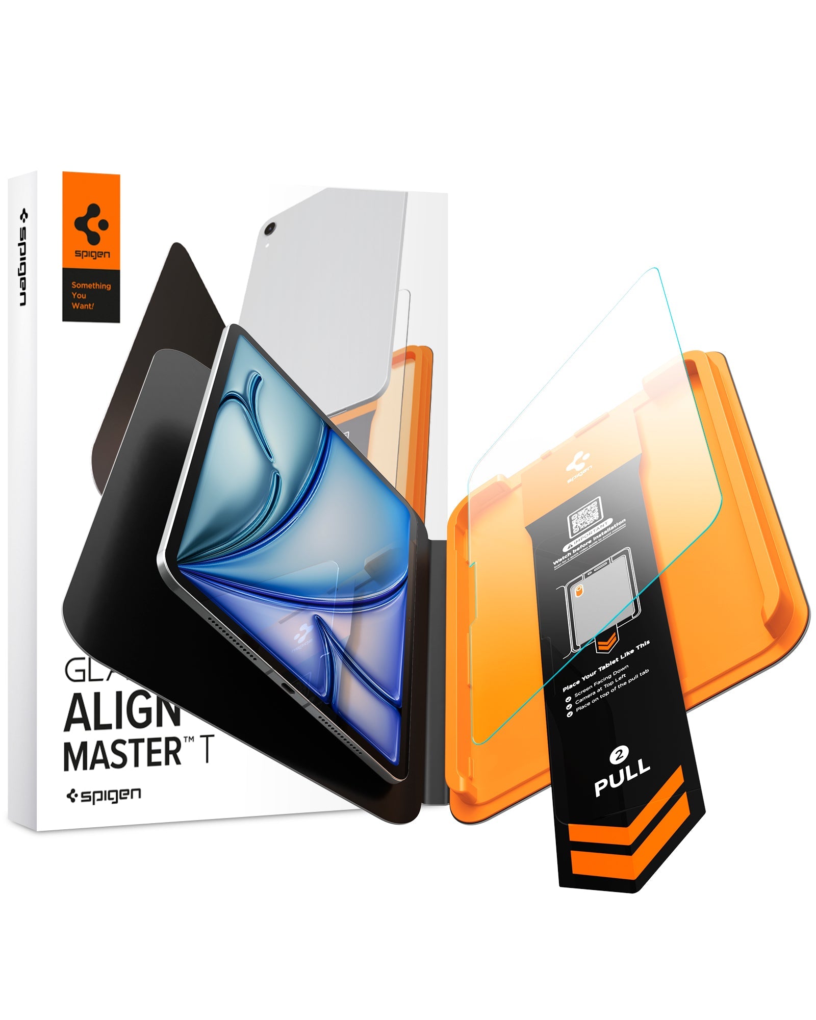 Spigen iPad Air 11 AlignMaster T installation tray guide
