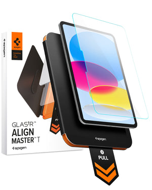Spigen iPad screen protector and AlignMaster T retail package