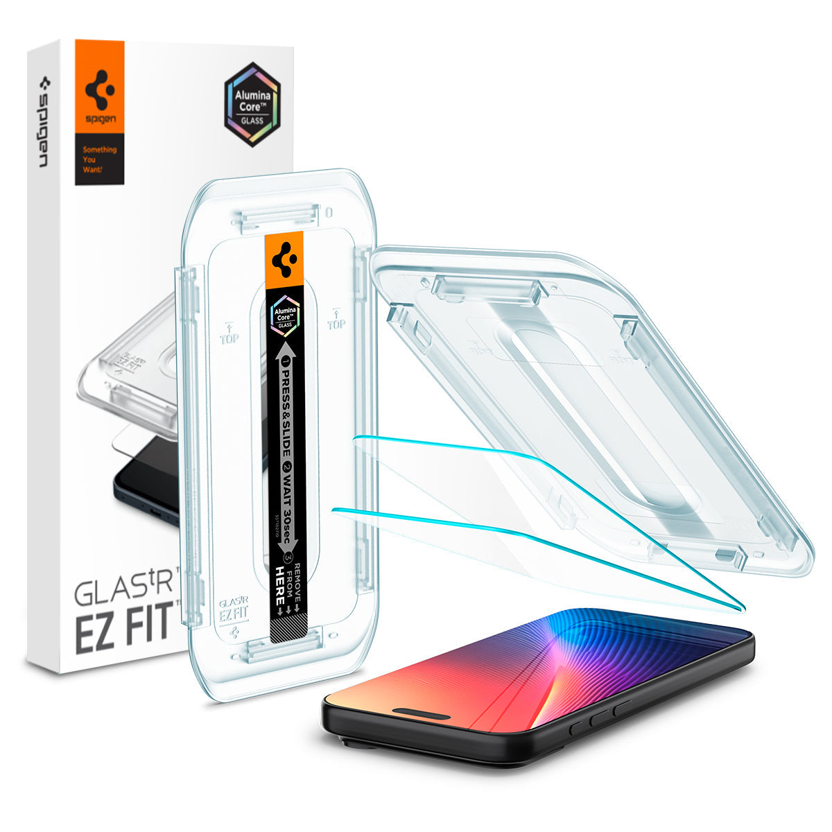 Spigen iPhone 17 Pro / 17 Screen Protector GLAS.tR EZ Fit (2 Pack)