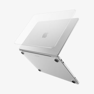 Spigen Air Skin case for MacBook Neo 13-inch in Frost Clear - two-piece shell
