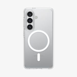Spigen Galaxy S26 Case Ultra Hybrid (Mag Fit) Crystal Clear showing the back