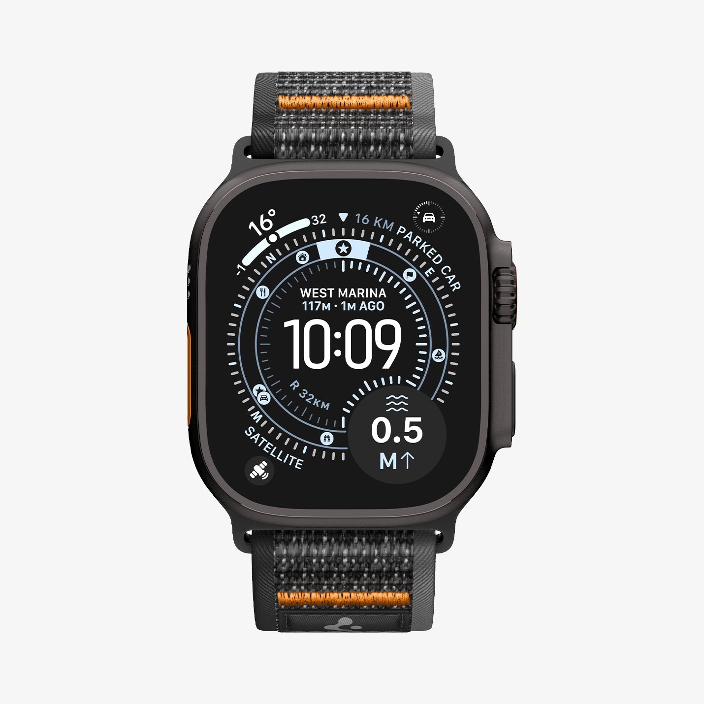 Spigen Athlex Air 2 Apple Watch band in Active Black Orange