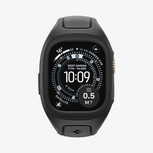 ACS05463 - Apple Watch Ultra Series (49mm) Case Liquid Air Pro in black showing the front