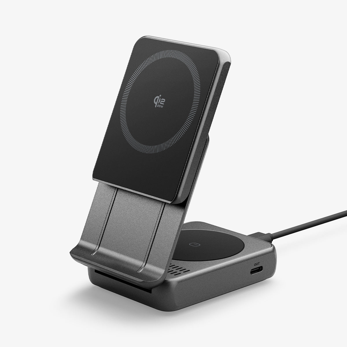 Spigen MagSafe & Qi2 Devices Wireless Charger – Essential EF302MOQ in Black