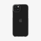 ACS06557 - iPhone 15 Pro Max Case Liquid Crystal in crystal clear showing the back