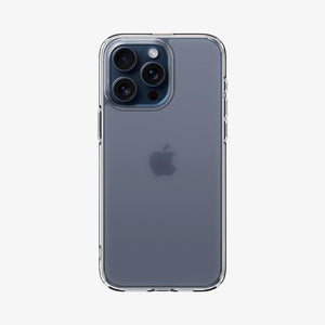 Spigen Ultra Hybrid Matte case for iPhone 15 Pro in Frost Clear – rear view main image