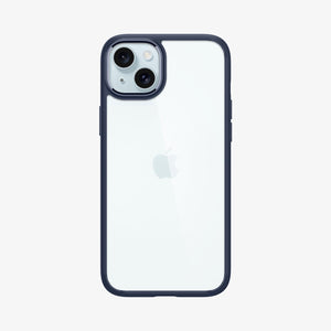 ACS07209 - iPhone 15 Series Ultra Hybrid Case in Natural Titanium showing the back 