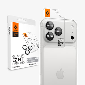 Spigen iPhone 18 Pro Max Glas.tR EZ Fit Optik Pro lens protector - Silver - image 1