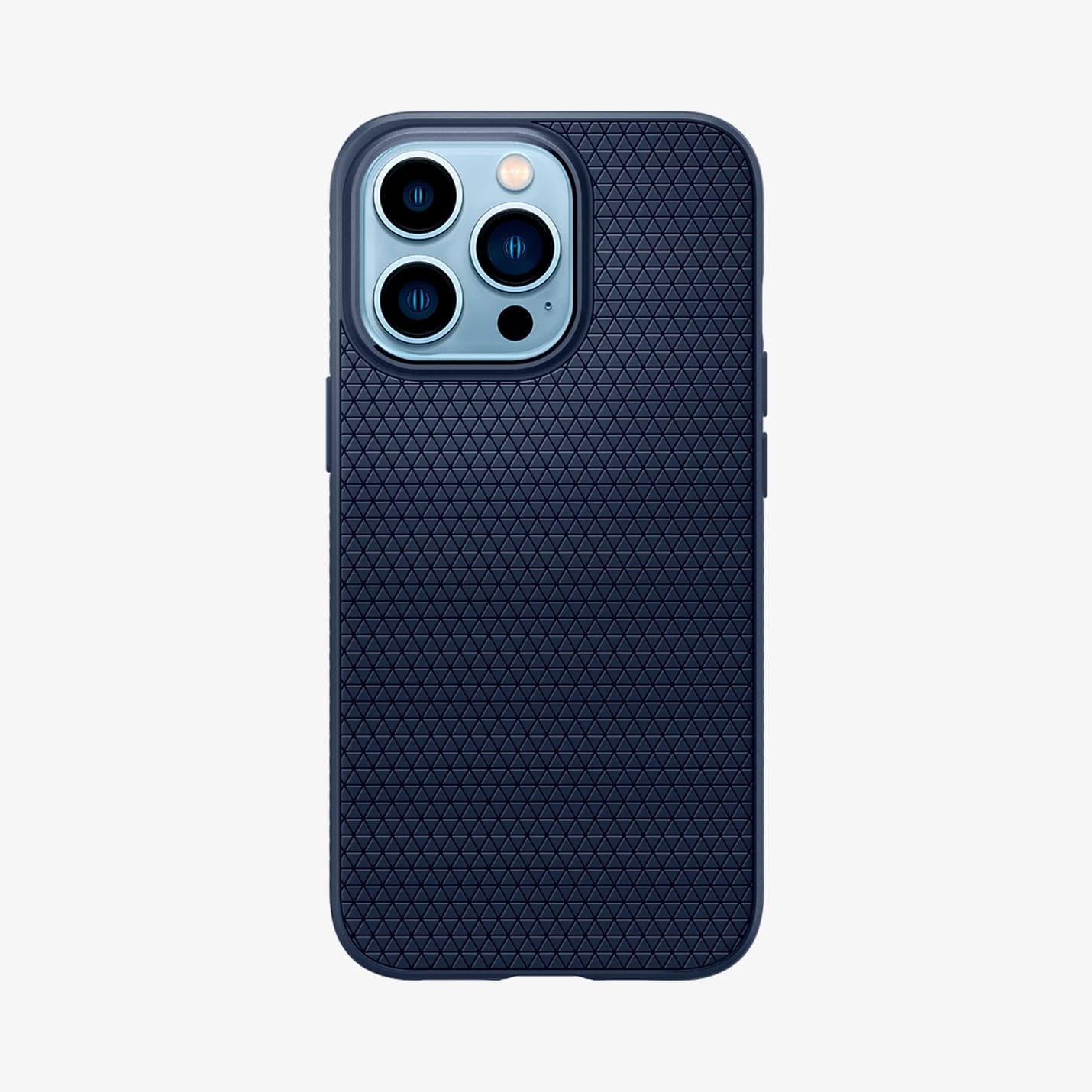 ACS03201 - iPhone 13 Pro Max Case Liquid Air in matte black showing the back