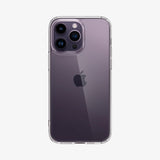 ACS04816 - iPhone 14 Pro Max Case Ultra Hybrid in crystal clear showing the back