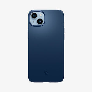 Spigen iPhone 14 / iPhone 13 Case – Thin Fit in Navy Blue – back view