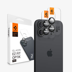 Spigen iPhone 16 Pro Max / 16 Pro Lens Protector Optik Pro EZ Fit view 14
